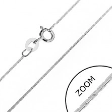 Silberne Halskette 925 - rund, aus Stiften, 0,6 mm