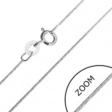 Halskette aus Silber 925 - stiftförmige Teile, 0,5 mm