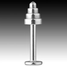 316L Stahl Labret-Piercing - Kegel mit abgerundeter Spitze, Breite 1,6 mm