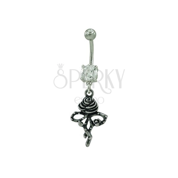Belly button ring - Rose