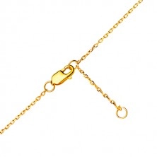 Armband aus 585 Gold - Symbol der Unendlichkeit mit kleinem rundem Zirkon