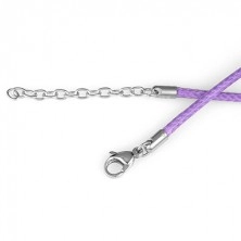 Violettfarbene Flecht-Halskette