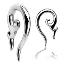 Ohr Piercing aus Chirurgenstahl - Spirale mit Verzierung